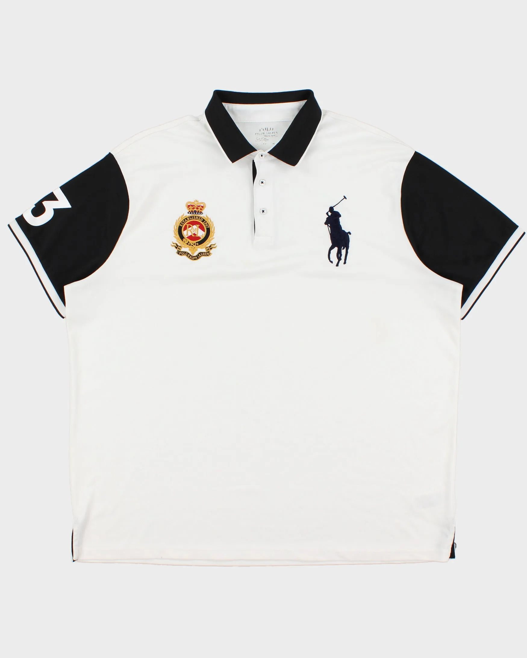 Vintage Polo Ralph Lauren Performance Big Pony Crest Embroidered Short Sleeve Polo Shirt - XXL sold by Rokit