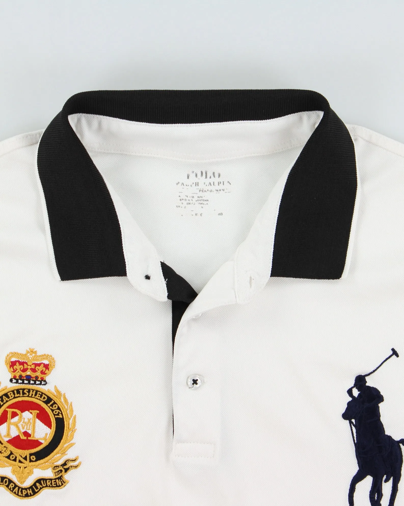 Vintage Polo Ralph Lauren Performance Big Pony Crest Embroidered Short Sleeve Polo Shirt - XXL sold by Rokit product image thumbnail 5