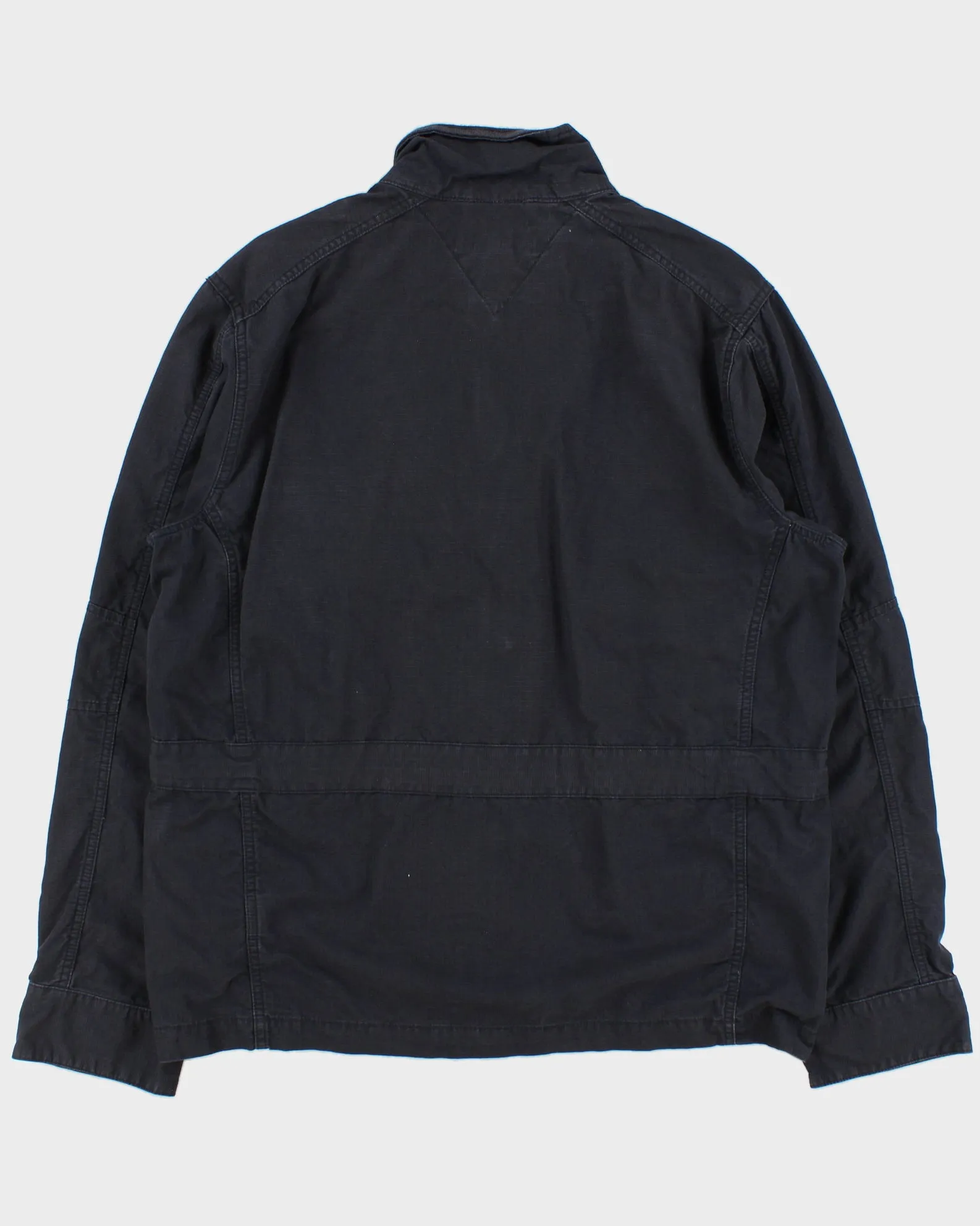 Vintage Y2K 00s Tommy Hilfiger Navy Canvas Multi-Pocket Field Jacket - L sold by Rokit product image thumbnail 2