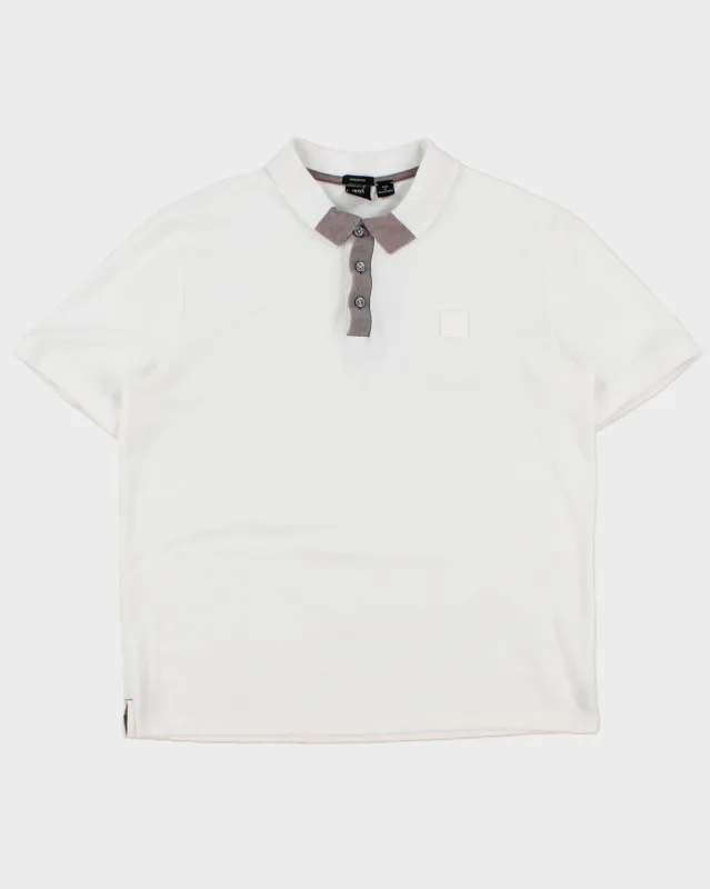 Hugo Boss Parlay 130 Striped Placket Short Sleeve Mercerised Polo Shirt - XL made by Hugo Boss