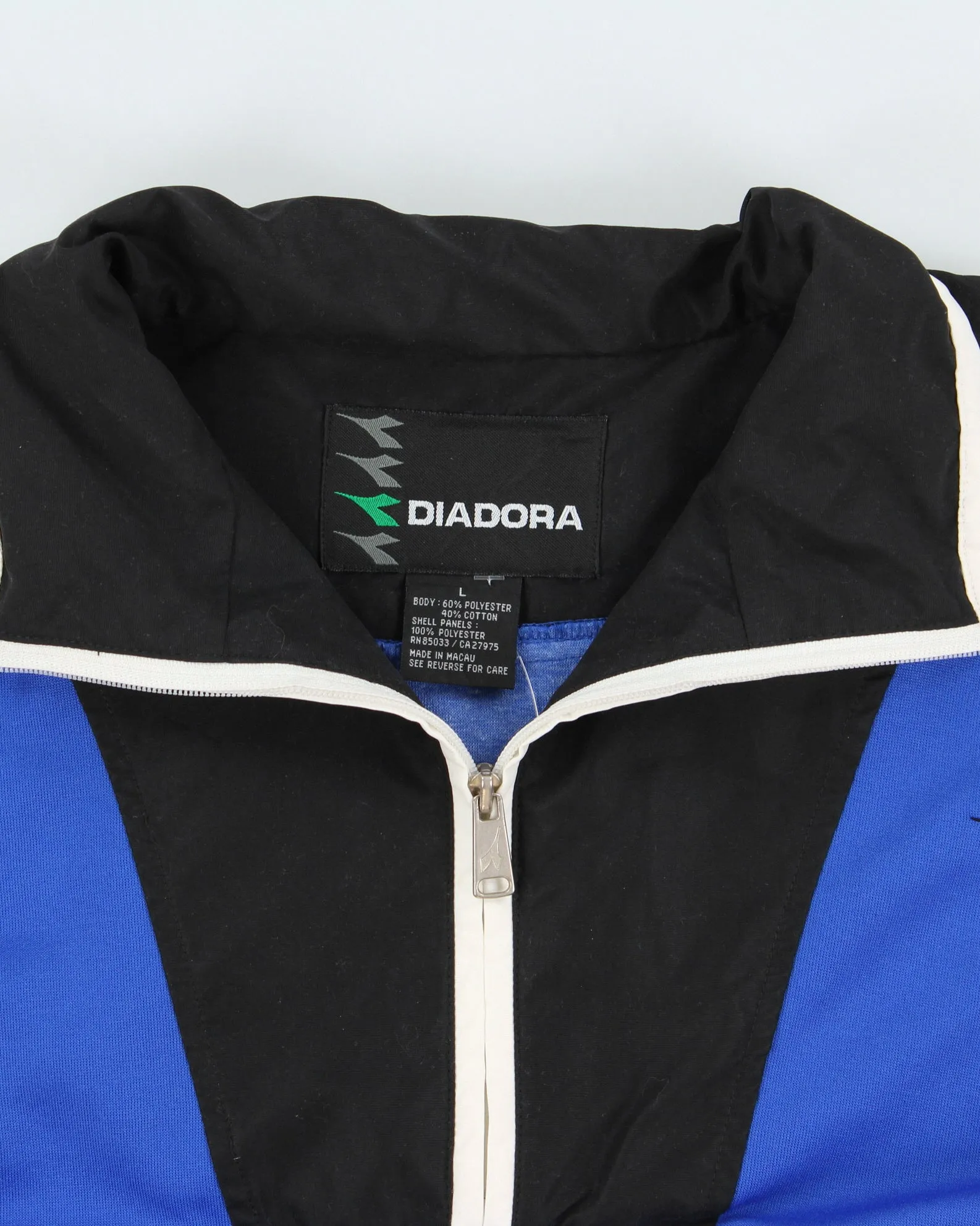 Vintage 1990s Diadora Soft Shell Funnel Neck Pullover Track Jacket - L sold by Rokit product image thumbnail 5