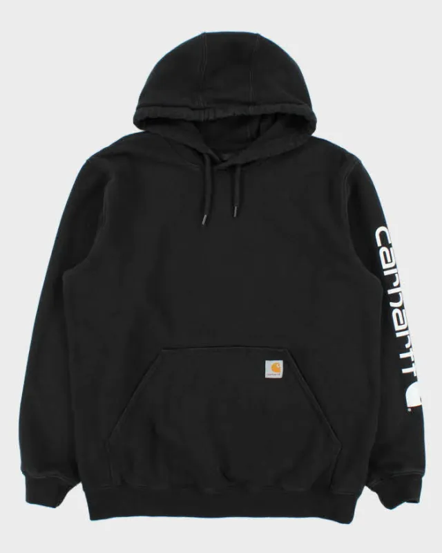 Vintage Carhartt Midweight Sleeve Logo Loose Fit Hoodie - L made by Carhartt