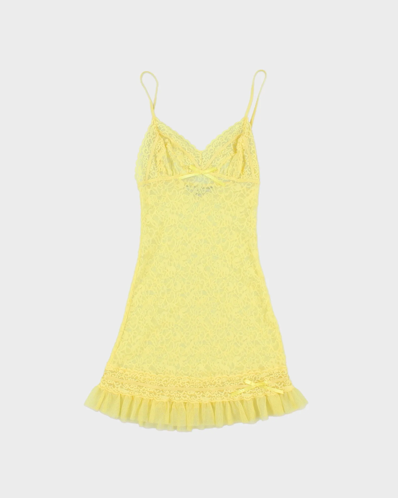 Vintage Y2K 2000s Victoria's Secret Lace Mini Dress - XS sold by Rokit