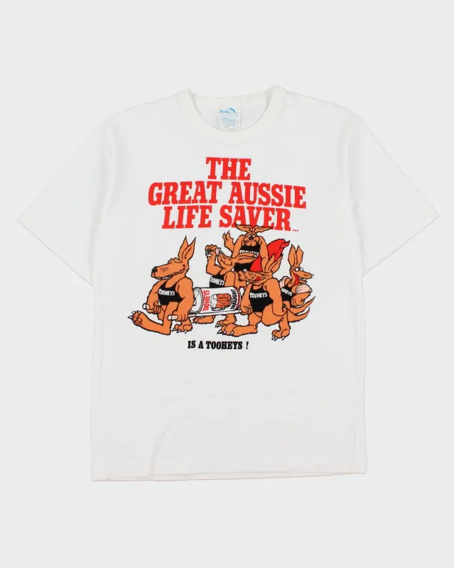 Vintage 1991 Tooheys Australian Beer Heavyweight Marlin Single Stitch Made In Australia Crewneck T-Shirt - L made by Rokit