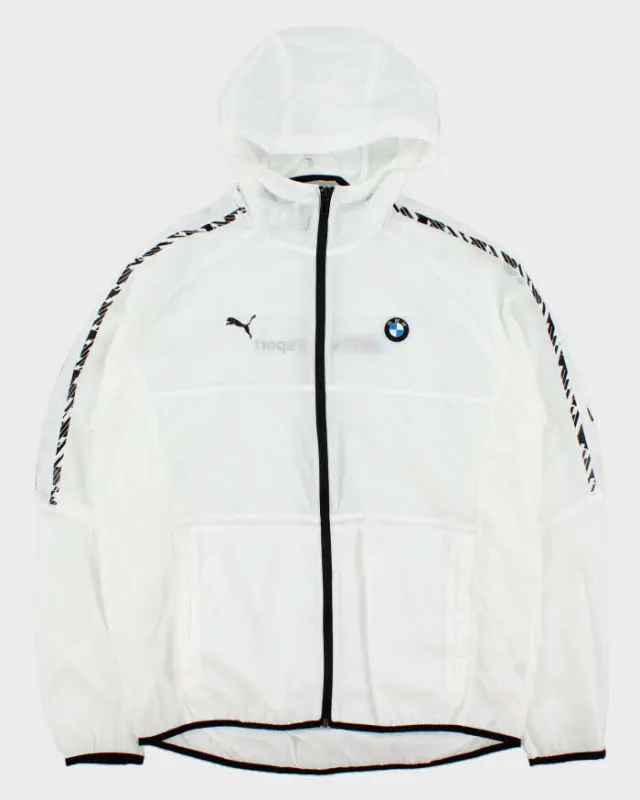 Vintage Puma BMW Motorsport Lightweight Hooded Windbreaker Jacket - L made by Puma