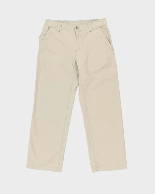 Vintage Y2K 00s Columbia Desert Khaki Omni-Shield Canvas Wide Leg Technical Trousers - W34 L30 made by Columbia