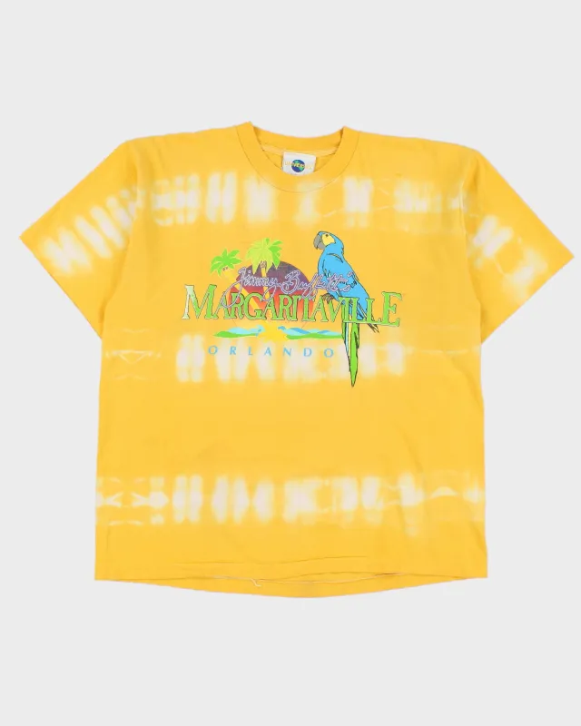 Vintage 1990s Universal Studios Jimmy Buffett's Margaritaville Tie-Dye Single Stitch T-Shirt - L made by Rokit