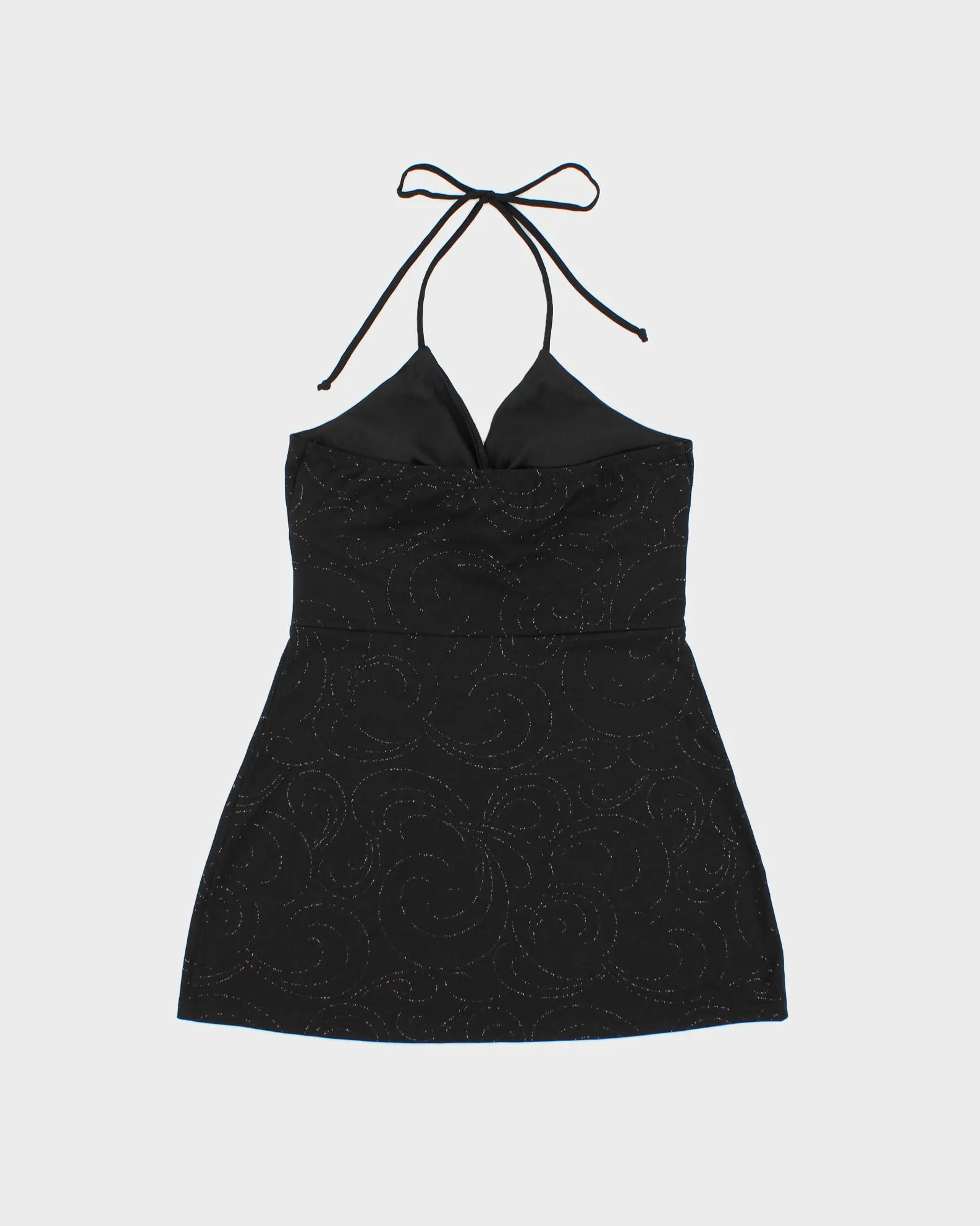 Vintage Y2K 2000s Mariposa Sparkly Swirl Pattern Halter Neck Top - S sold by Rokit product image thumbnail 2