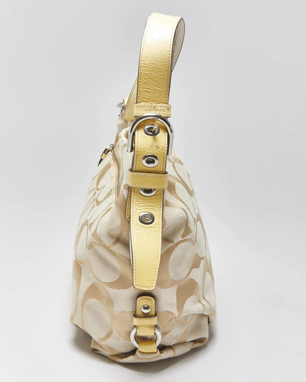 Vintage Y2k 2000s Coach Signature Carly Hobo Handbag sold by Rokit product image thumbnail 4