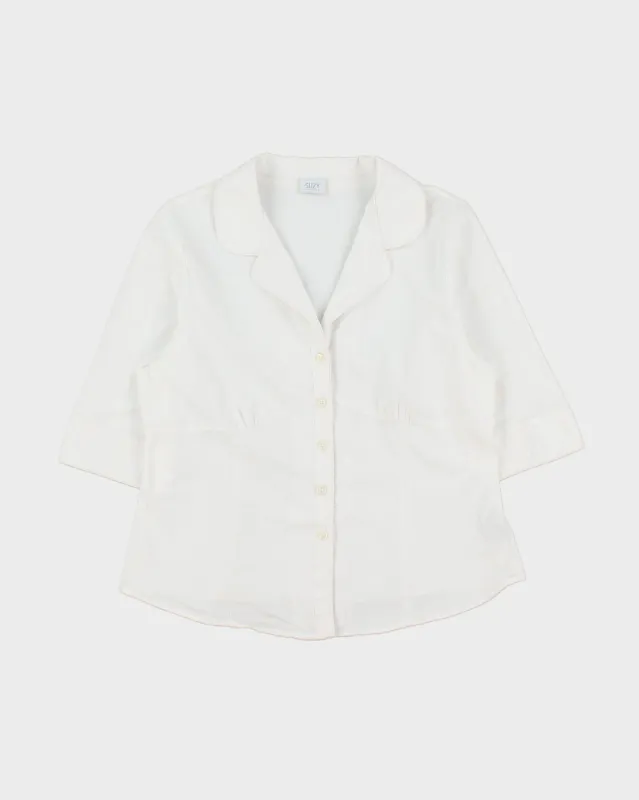 Vintage 2000s Suzy Shier 3/4 Length Sleeve Blouse - XL made by Rokit