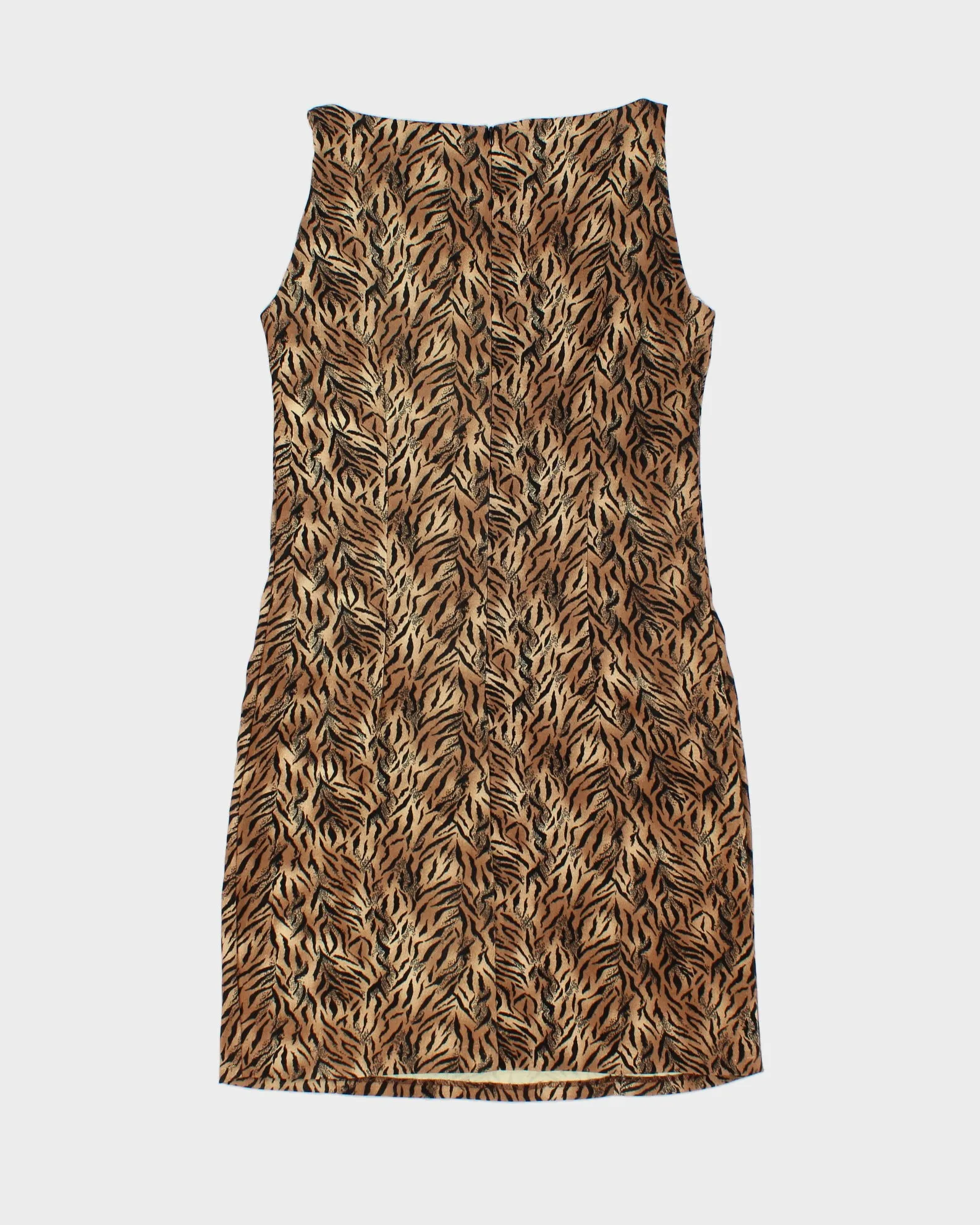 Vintage 1990s Azzara Animal Print Boat Neck Mini Dress - S sold by Rokit product image thumbnail 2