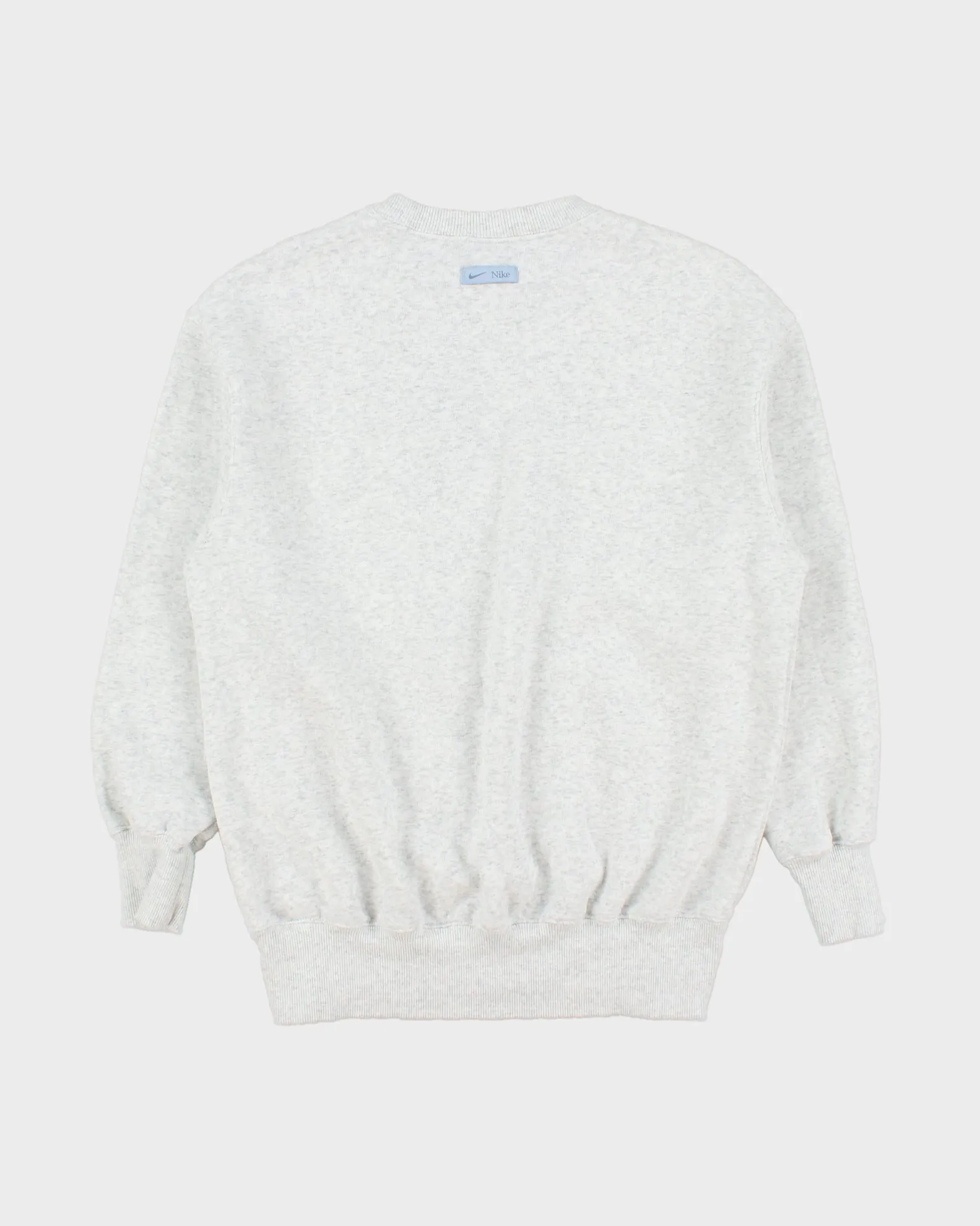 Nike Grey Marl Centre Swoosh Spell Out Unisex Crewneck Sweatshirt - XS sold by Rokit product image thumbnail 2