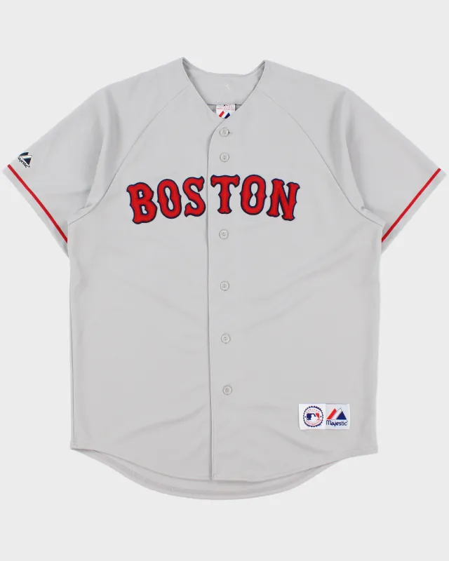 Vintage 2002-04 Majestic Boston Red Rox Manny Ramirez #24 MLB Away Baseball Jersey - L made by Rokit