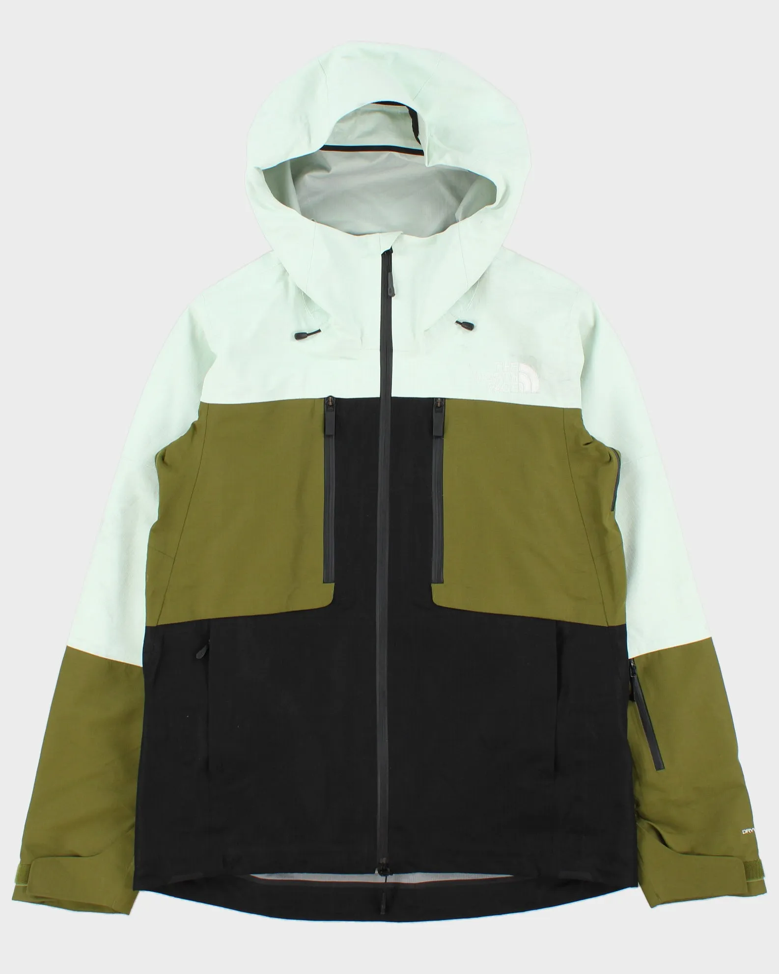 2024 The North Face Women's Pale Green/Forest Olive/TNF Black DryVent-Mono Ceptor Snow Jacket - S sold by Rokit