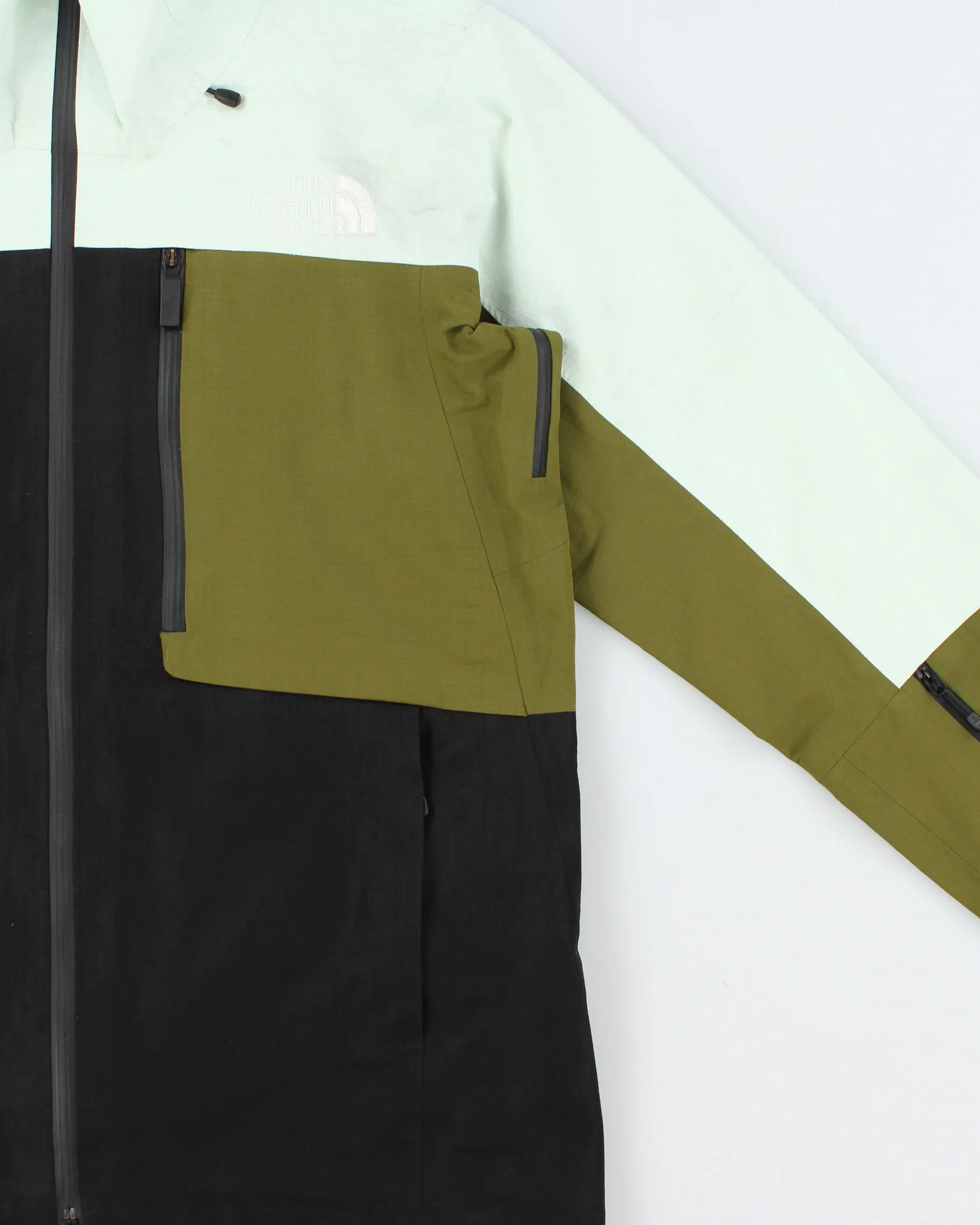 2024 The North Face Women's Pale Green/Forest Olive/TNF Black DryVent-Mono Ceptor Snow Jacket - S sold by Rokit product image thumbnail 3