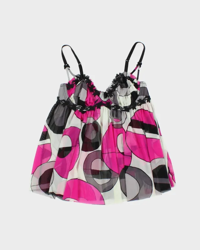 Vintage Y2K 2000s La Senza Floaty Mesh Cami Top - S made by Rokit