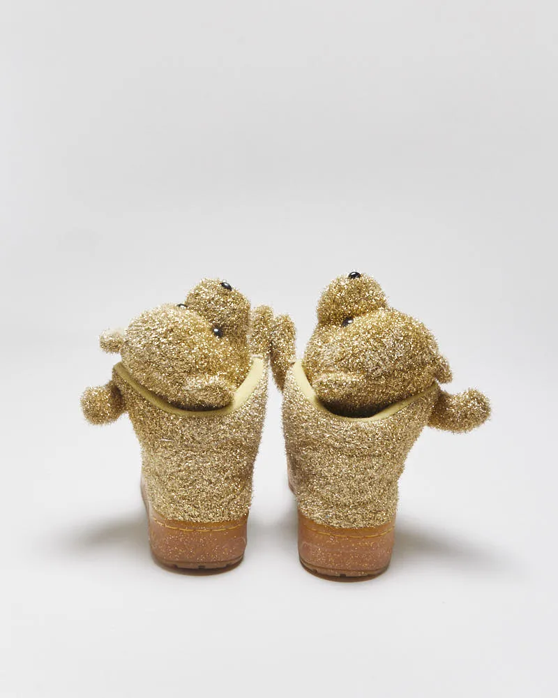 DS 2013 Adidas Originals Jeremy Scott JS Bear Gold Tinsel Trainers - UK5.5 sold by Rokit product image thumbnail 4