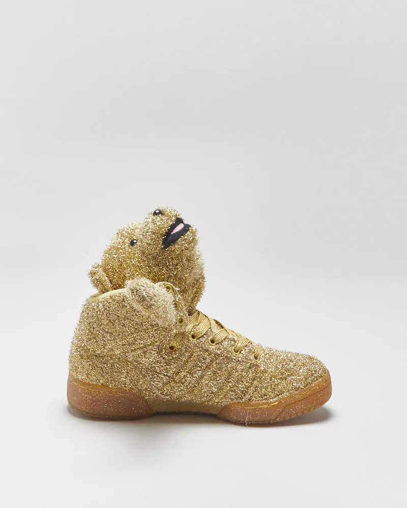 DS 2013 Adidas Originals Jeremy Scott JS Bear Gold Tinsel Trainers - UK5.5 sold by Rokit product image thumbnail 2