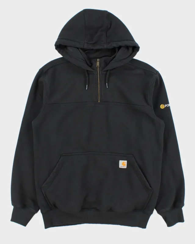 Vintage Carhartt Paxton Heavyweight Loose Fit Quarter-Zip Rain Defender Hoodie - M made by Carhartt
