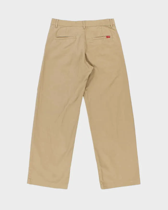 Vintage Levi's Khaki Mid-Rise Wide Leg 'Baggy' Heavyweight Chino Trousers - W30 L31 sold by Rokit product image thumbnail 2