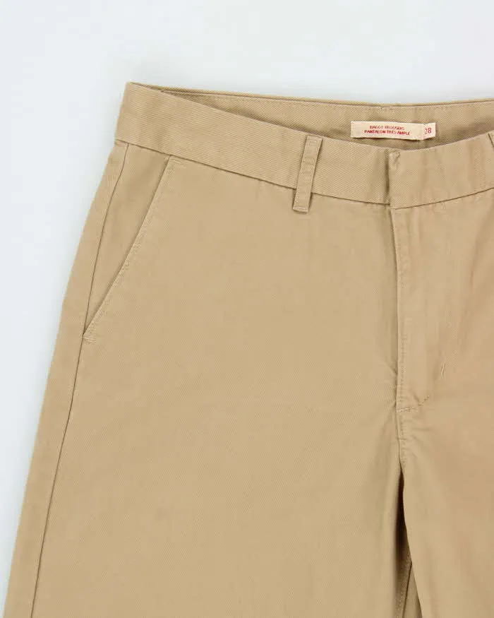 Vintage Levi's Khaki Mid-Rise Wide Leg 'Baggy' Heavyweight Chino Trousers - W30 L31 sold by Rokit product image thumbnail 3