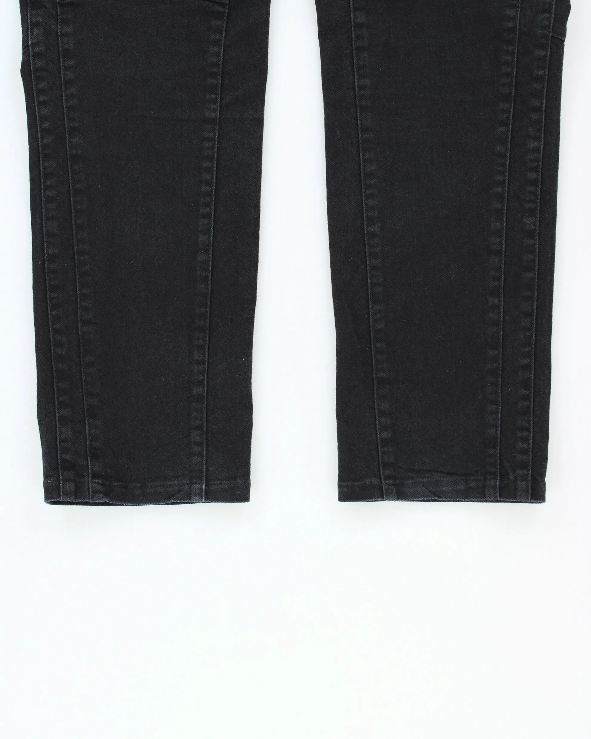 AW2016 Versace Black Low-Rise Slim Fit Motorcycle Denim Biker Jeans - W35 L30 sold by Rokit product image thumbnail 5