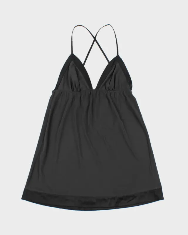 Vintage 2000s Victoria's Secret Satin Trim Mini Dress - M made by Victoria's Secret