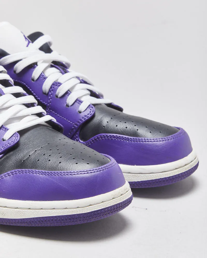 2020 Nike Air Jordan 1 Low Court Purple/White/Black Trainers - UK8.5 sold by Rokit product image thumbnail 5