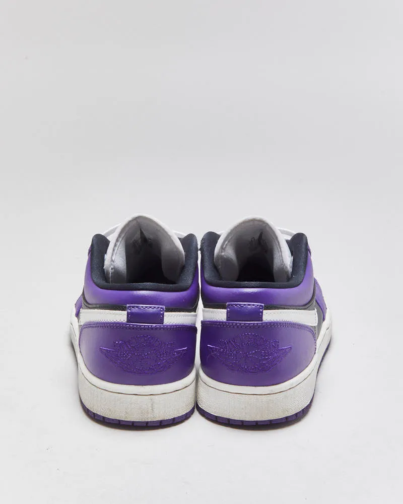 2020 Nike Air Jordan 1 Low Court Purple/White/Black Trainers - UK8.5 sold by Rokit product image thumbnail 4