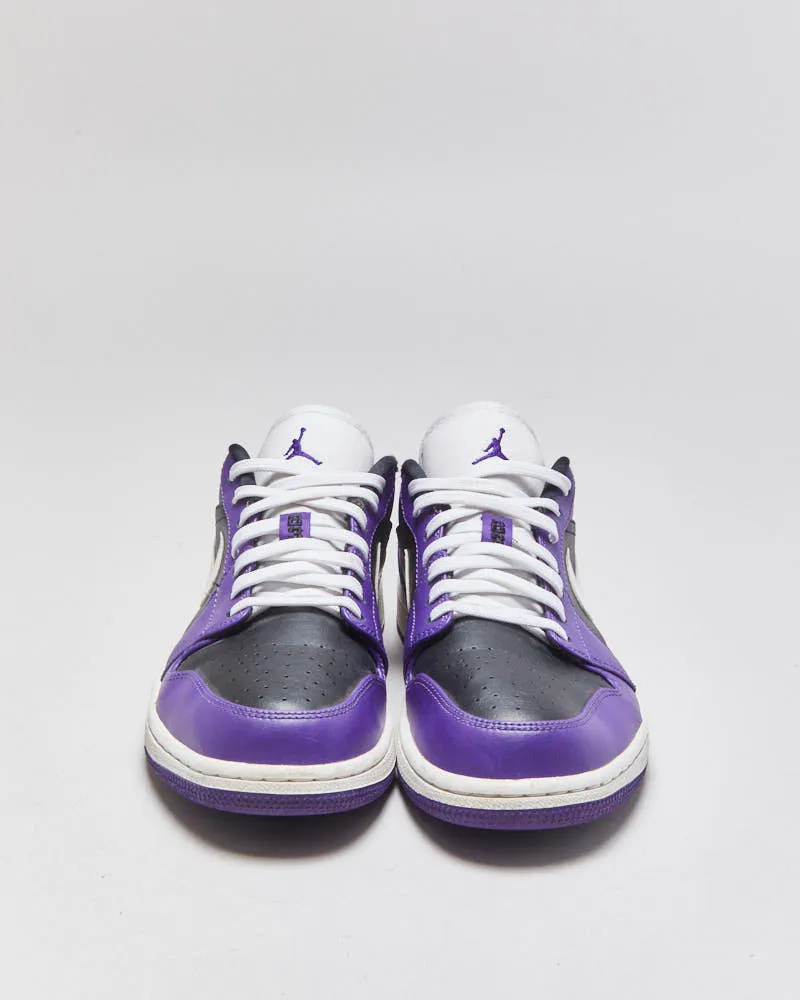 2020 Nike Air Jordan 1 Low Court Purple/White/Black Trainers - UK8.5 sold by Rokit product image thumbnail 3