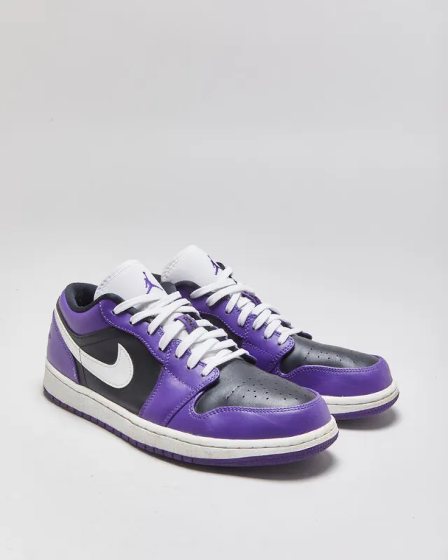2020 Nike Air Jordan 1 Low Court Purple/White/Black Trainers - UK8.5 made by Jordan
