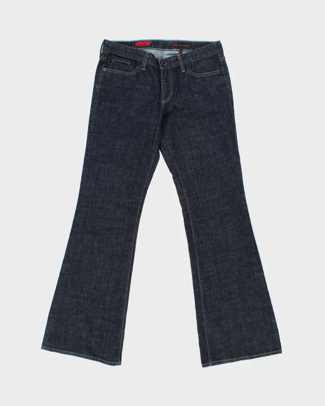 Vintage Y2K 00s Adriano Goldshmied Women's Low-Rise Raw Denim Made In USA Club Bootcut Flared Jeans - W29 L34 made by Rokit