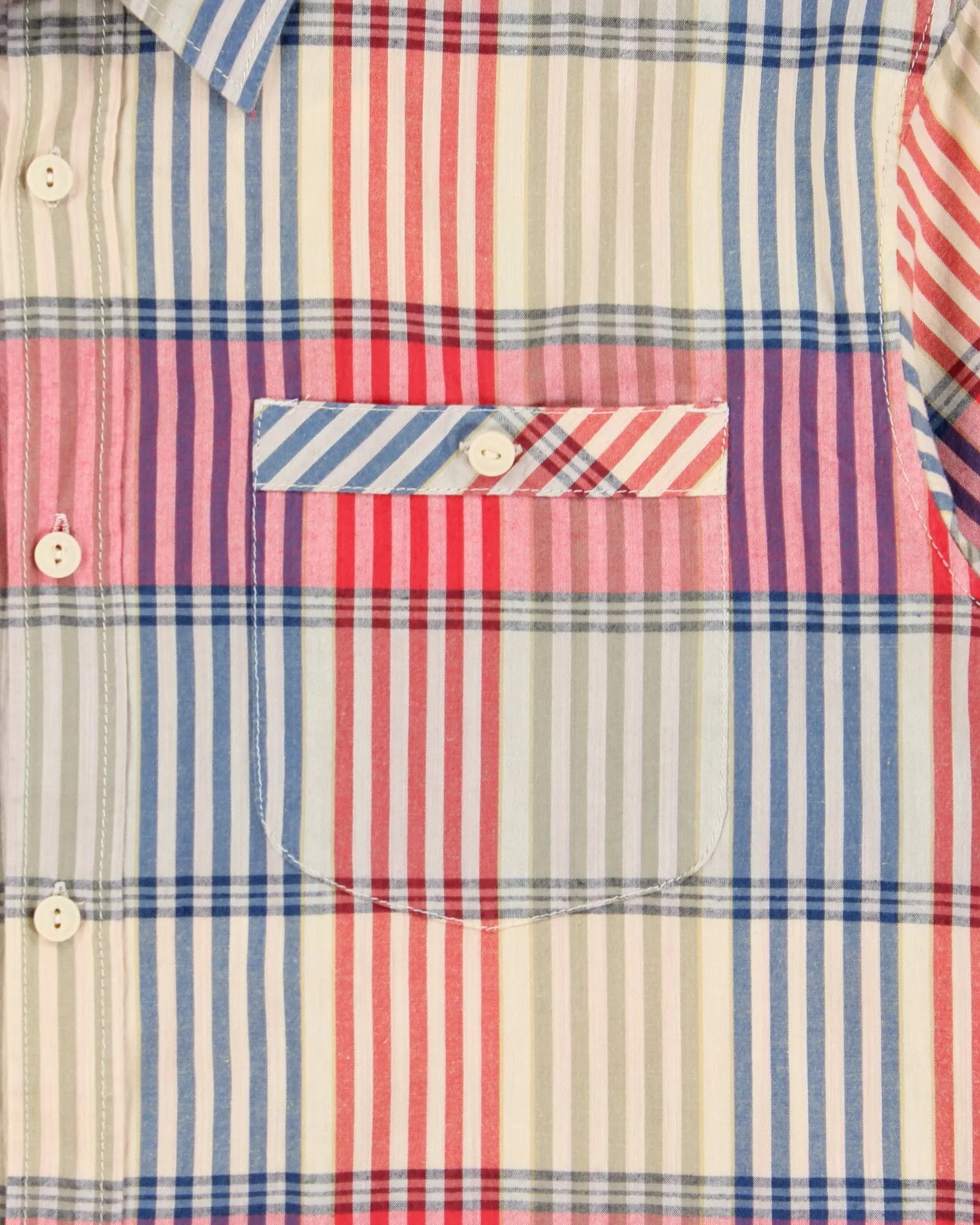 Vintage Eddie Bauer Striped Relaxed Fit Short Sleeve Pocket Shirt - L sold by Rokit product image thumbnail 4