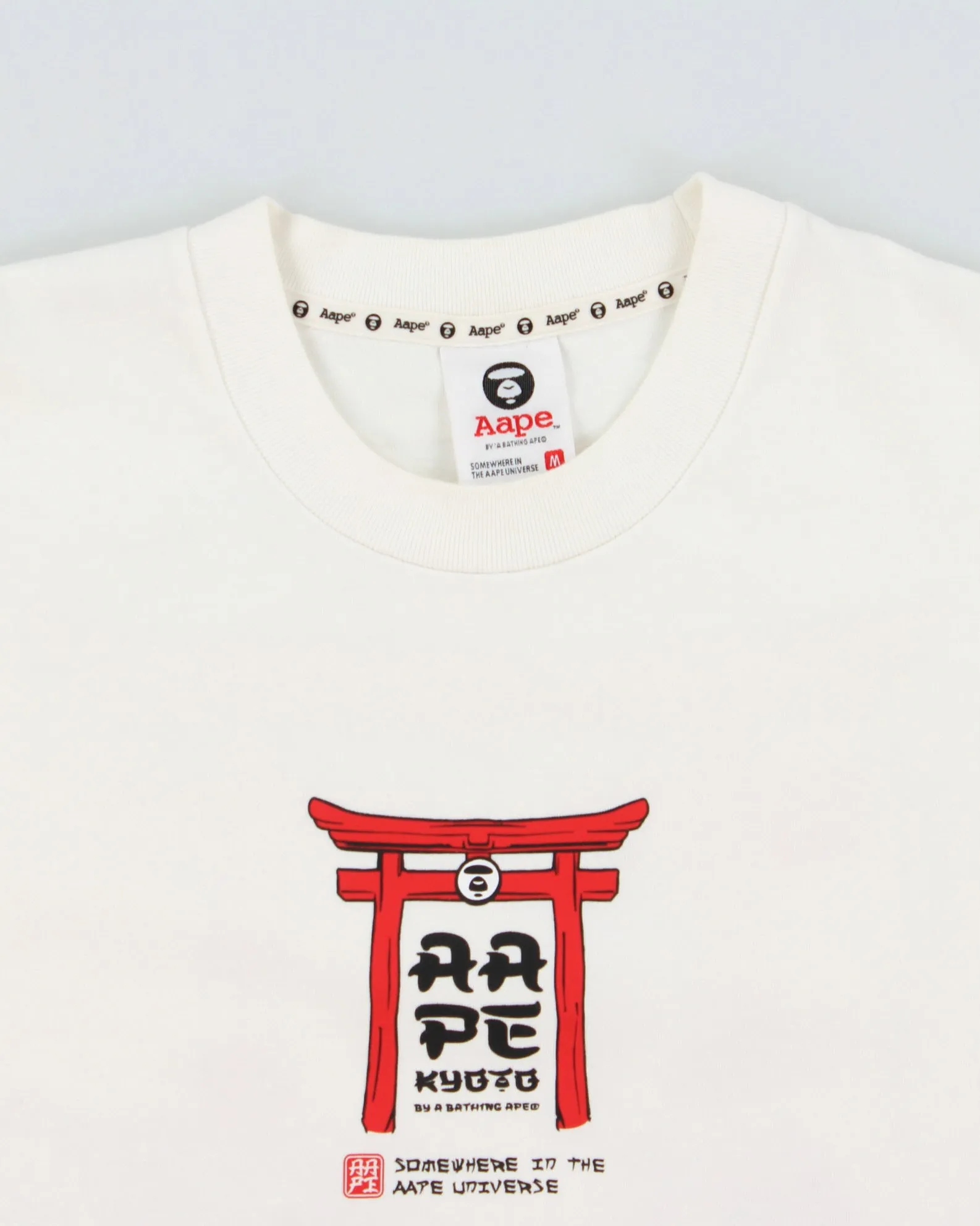 Aape By A Bathing Ape 2019 Kyoto Exclusive Flagship Store Opening Heavyweight Crewneck T-Shirt - M sold by Rokit product image thumbnail 5