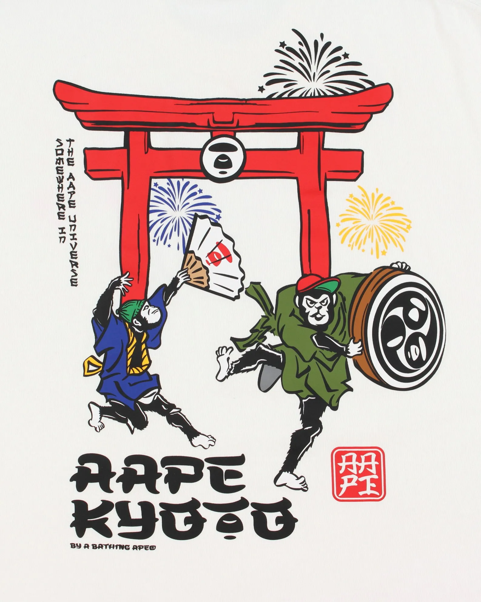 Aape By A Bathing Ape 2019 Kyoto Exclusive Flagship Store Opening Heavyweight Crewneck T-Shirt - M sold by Rokit product image thumbnail 4