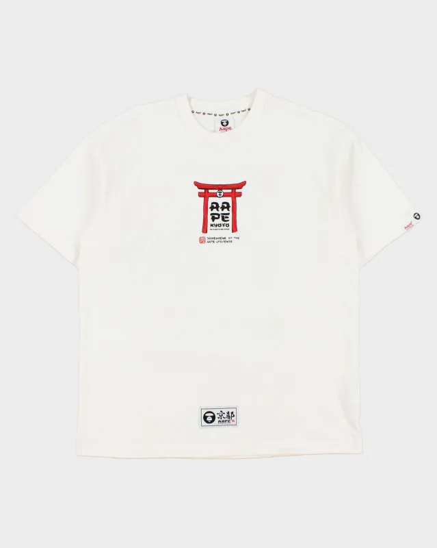 Aape By A Bathing Ape 2019 Kyoto Exclusive Flagship Store Opening Heavyweight Crewneck T-Shirt - M made by Rokit