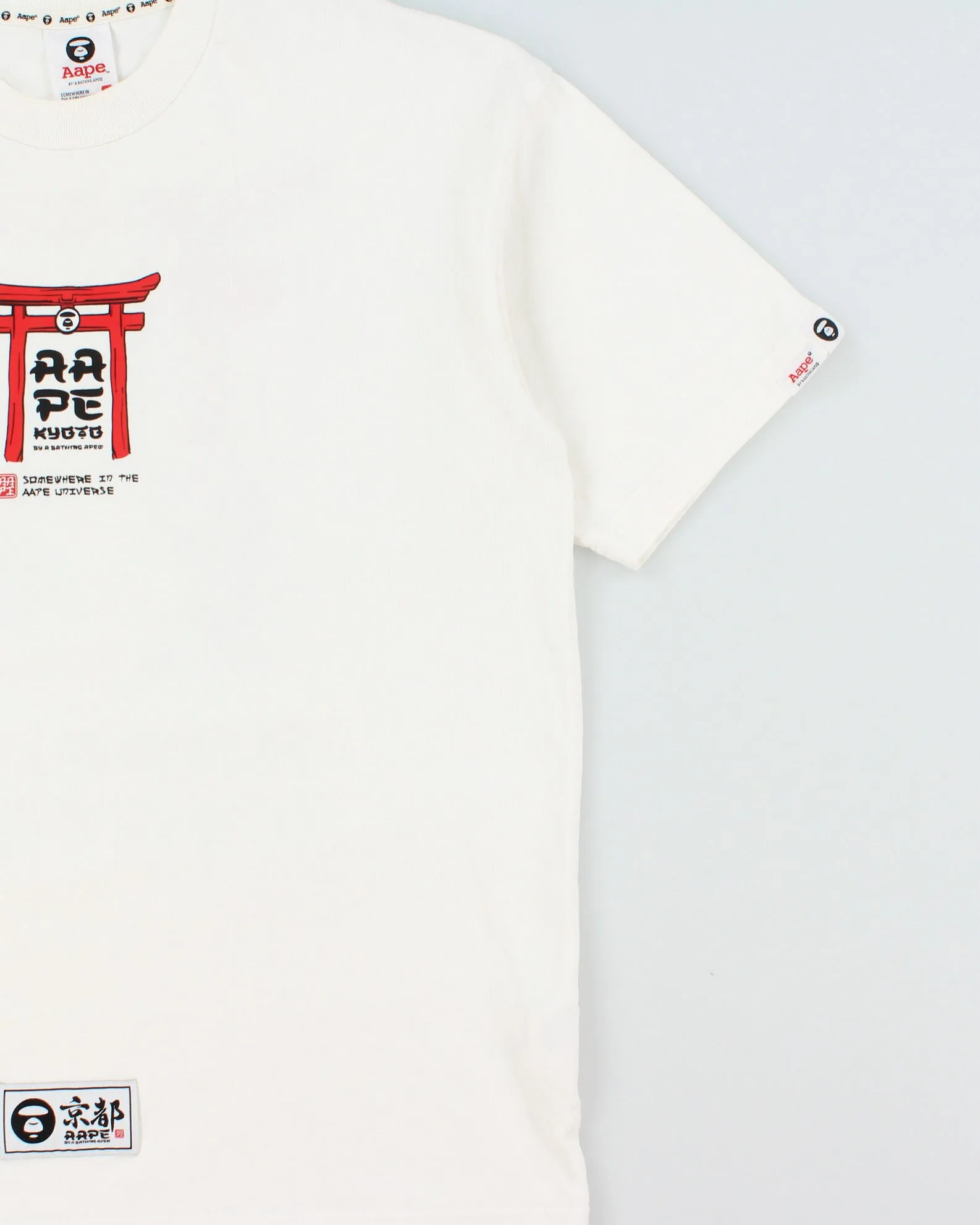 Aape By A Bathing Ape 2019 Kyoto Exclusive Flagship Store Opening Heavyweight Crewneck T-Shirt - M sold by Rokit product image thumbnail 3