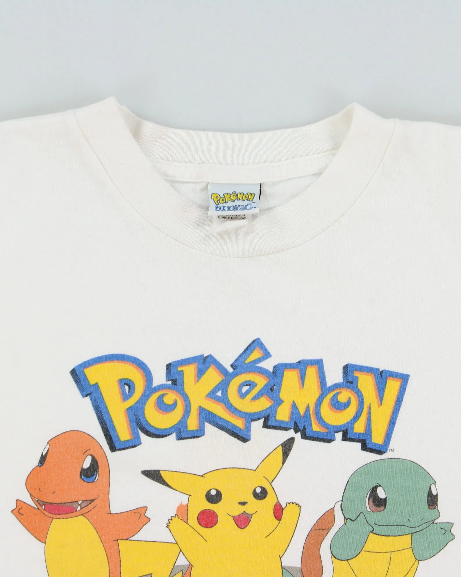 Vintage 1999 Pokemon Official Nintendo 'Gotta Catch Em All' Heavyweight Crewneck T-Shirt - S sold by Rokit product image thumbnail 5