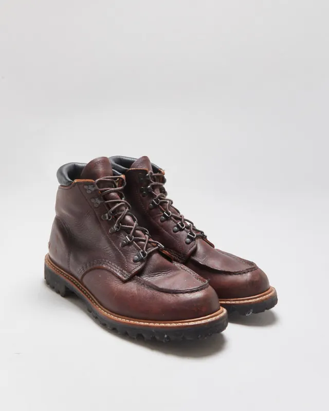 Red Wing Sawmill 2927 Made In USA Briar Oil Slick Leather Vibram 6" Moc Toe Ankle Boots - UK8.5 made by Rokit