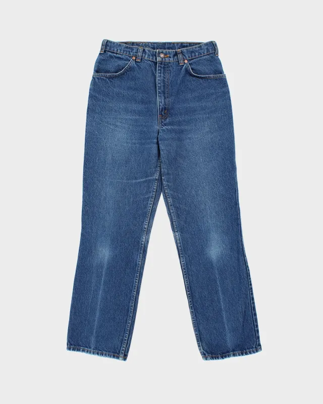 Vintage 1992 Levi's 619 Orange Tab Made In Canada Mid-Rise Leather Patch Straight Leg Jeans - W30 L30 made by Levi's