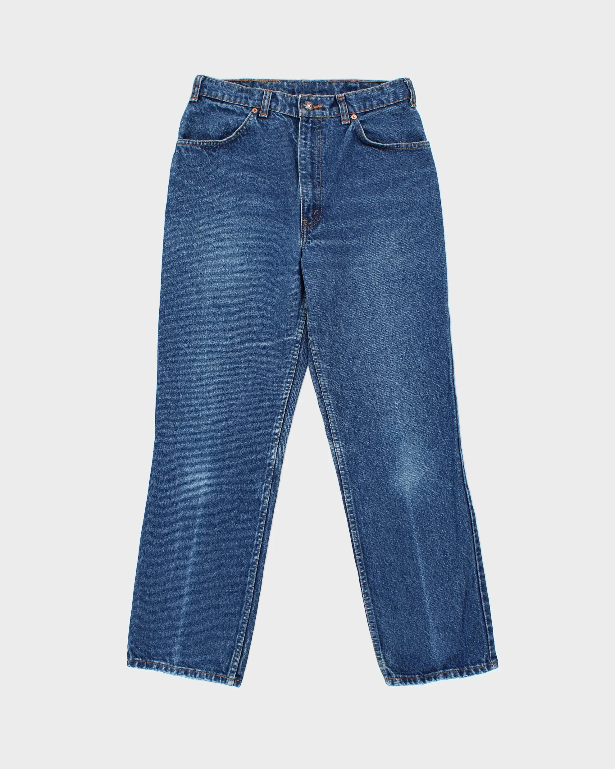 Vintage 1992 Levi's 619 Orange Tab Made In Canada Mid-Rise Leather Patch Straight Leg Jeans - W30 L30 sold by Rokit