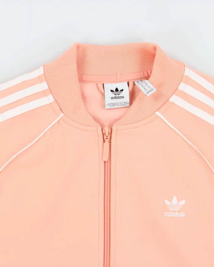 Vintage Adidas Originals Women's Peach Pink Superstar Track Jacket - L sold by Rokit product image thumbnail 5
