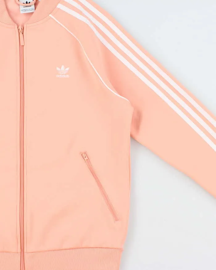 Vintage Adidas Originals Women's Peach Pink Superstar Track Jacket - L sold by Rokit product image thumbnail 3