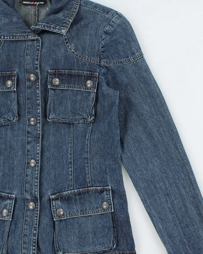 Vintage Y2k 2000s DKNY Jeans Lightweight Multi Pocket Jacket - XS sold by Rokit product image thumbnail 3