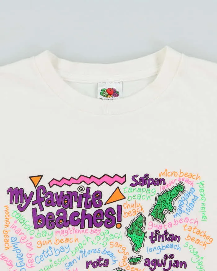Vintage 1999 Guam U.S.A Beaches Heavyweight Crewneck T-Shirt - XL sold by Rokit product image thumbnail 5