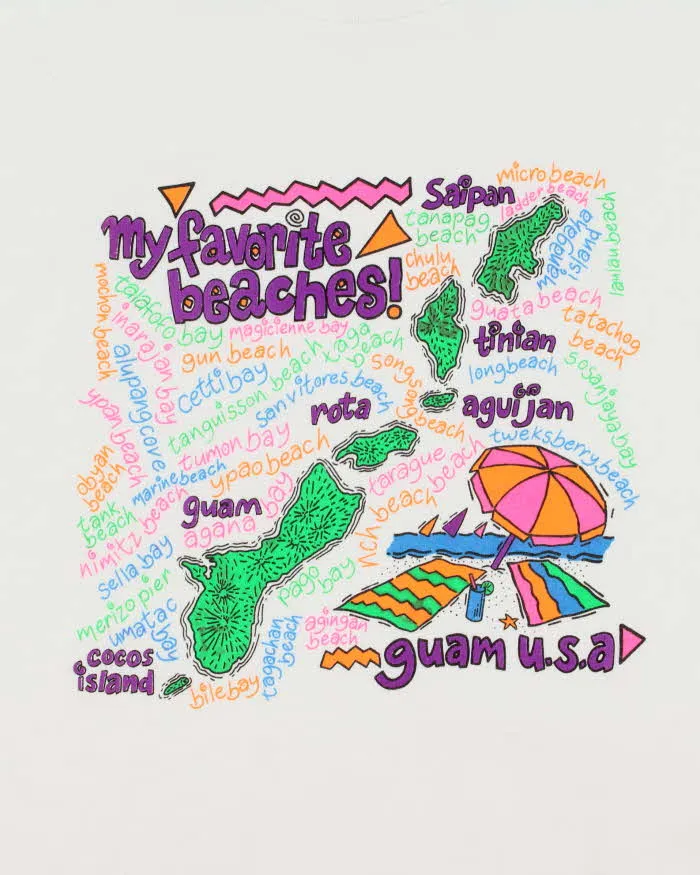 Vintage 1999 Guam U.S.A Beaches Heavyweight Crewneck T-Shirt - XL sold by Rokit product image thumbnail 4