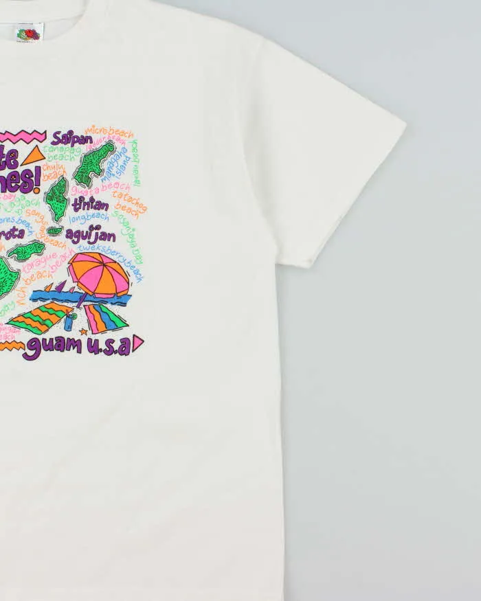 Vintage 1999 Guam U.S.A Beaches Heavyweight Crewneck T-Shirt - XL sold by Rokit product image thumbnail 3