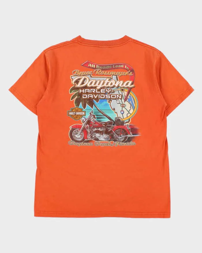 Vintage 2006 Harley Davidson Made In USA Heavyweight Daytona Beach Crewneck T-Shirt - L sold by Rokit product image thumbnail 2
