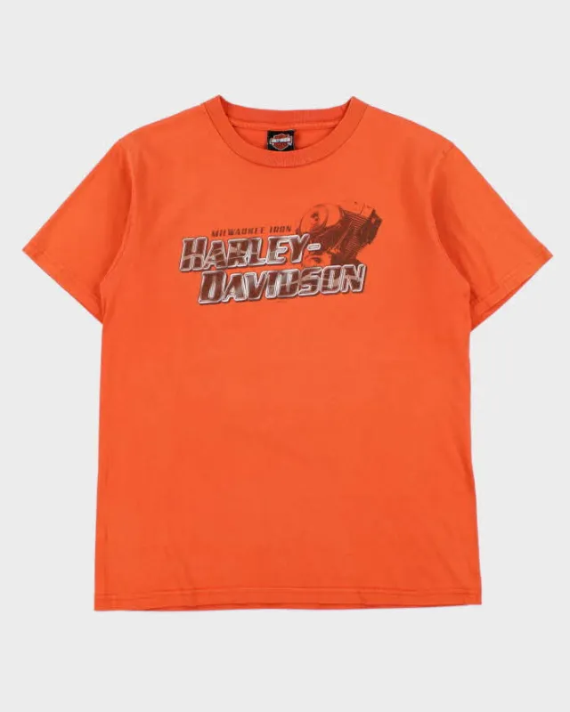 Vintage 2006 Harley Davidson Made In USA Heavyweight Daytona Beach Crewneck T-Shirt - L made by Harley-Davidson
