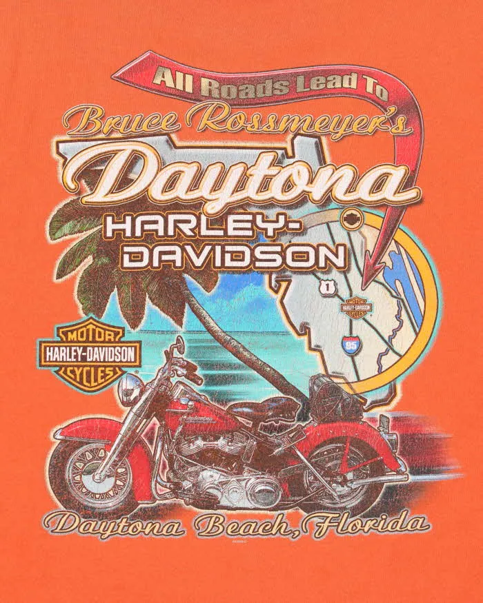 Vintage 2006 Harley Davidson Made In USA Heavyweight Daytona Beach Crewneck T-Shirt - L sold by Rokit product image thumbnail 5